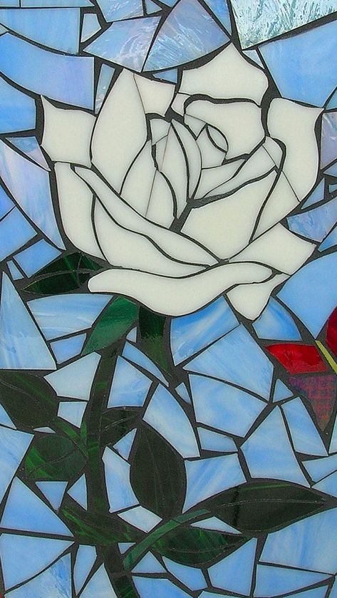 Mosaic Greeting Card, Handmade Suncatchers, Mosaic Rose, Mosaic Mirrors, Stained Glass Rose, Paper Mosaic, Mosaic Art Projects, Mosaic Stained, Mosaic Madness