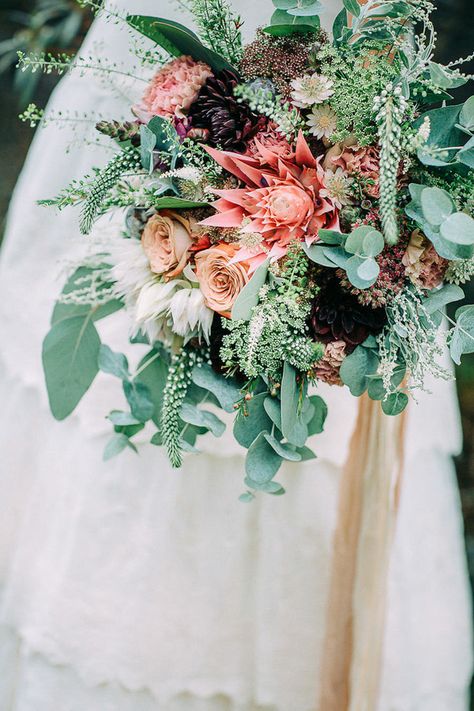 edgy wedding bouquet - photo by Petra Veikkola Photography http://ruffledblog.com/finnish-mansion-wedding-inspiration Nordic Wedding, Greenery Wedding Bouquet, Edgy Wedding, Romantic Wedding Flowers, Modern Wedding Flowers, Vintage Wedding Photography, Boho Wedding Bouquet, Rustic Bouquet, Unique Wedding Flowers