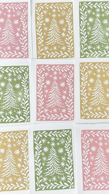 Holly Linocut, Christmas Block Printing, Block Print Christmas Card, Block Print Cards, Christmas Block Print, Block Print Christmas, Riley Sheehey, Holly Print, Market Store