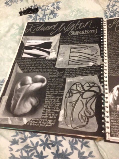 Edward weston sketchbook page Edward Weston Research Page, Edward Weston Gcse Art, Edward Weston Photography, Michelle Johnson, Gcse Sketchbook, Ks3 Art, Tina Modotti, Levitation Photography, Gcse Art Sketchbook