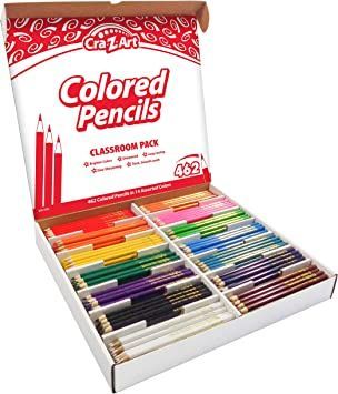 Cra-Z-Art Colored Pencils Bulk Class Pack 462ct 14 Assorted Colors Back To School Supply List, Pack For School, School Supply List, Supply Room, Crayola Colored Pencils, School Supplies For Teachers, Coloring Pencils, School Supplies List, Art Pencils