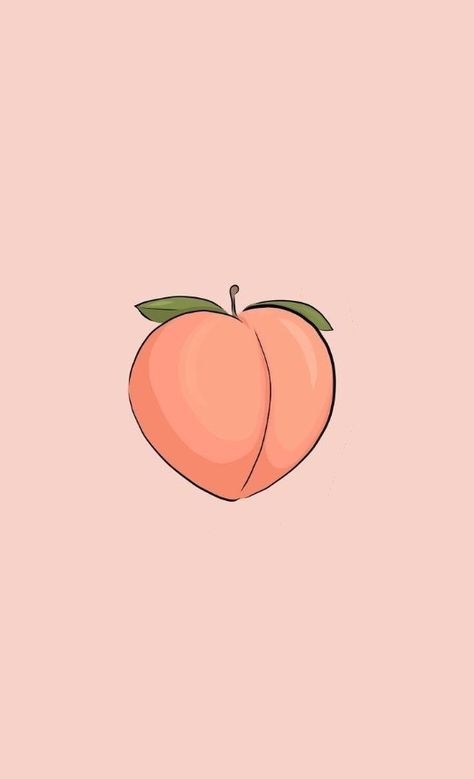 Peach Art Cute, Nectarine Drawing, Peach Drawing Easy, Peach Drawing Cute, Peach Template, Peach Cartoon, Peach Vibes, Peachy Nails, Cartoon Peach