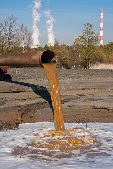 Polluted Water. Rusted pipe coming from power plant with polluted water , #AFF, #Rusted, #pipe, #Polluted, #Water, #coming #ad Water Pollution Photography, Water Pollution Pictures, Thermal Pollution, Pollution Pictures, Water Sustainability, Environment Quotes, Polluted Water, Earth Drawings, Marine Pollution