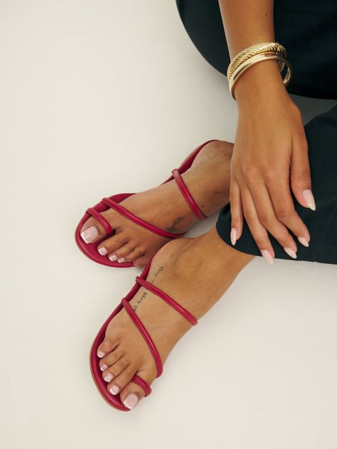 Dressy flat sandals