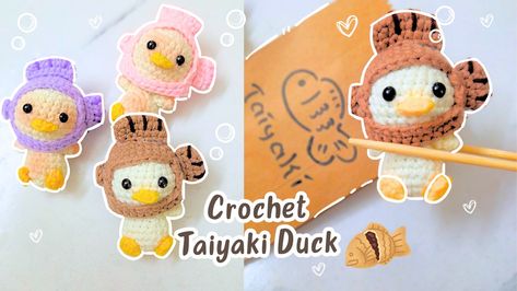 #crochet #duck #keychain #amigurumi Crochet A Duck, Crochet Duck, Drawing Face Expressions, Crochet Idea, Drawing Face, Step By Step Crochet, Crochet Animals Free Patterns, Fun Crochet, Diy And Home Improvement