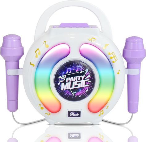 BAKAM Karaoke Machine for Kids Age 4-12 with 2 Microphones, Play Microphone for Kids Ages 3-5, Toddler Microphones Toy for Singing Great Boys Girls Birthday Gift (6010) Kids Karaoke Machine, Karaoke Speaker, Karaoke Machine, Mp3 Music Player, Toddler Christmas, Boys Christmas, Portable Light, Best Birthday Gifts, Music Players