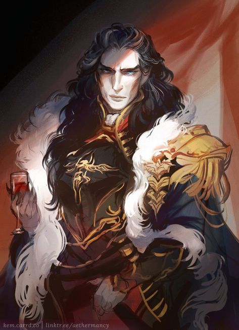 Vampire Lord, Vampire Art, Dnd Art, Fantasy Male, Dnd Characters, The Villain, Character Portraits, Fantasy Character Design, Character Design Inspiration