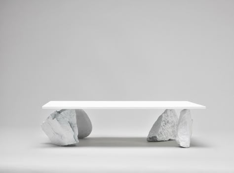 Rock Table, Architecture Models, Marble Furniture, Inexpensive Furniture, Creative Furniture, Furniture Details, Furniture Inspiration, Art Furniture, Interior Furniture