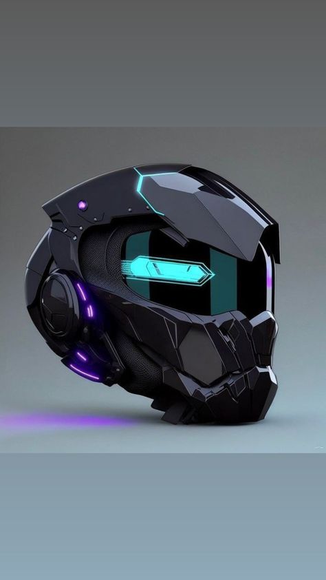 Sci-fi Helmet, Cyberpunk Helmet, Game Offline, Cool Bike Helmets, Teknologi Futuristik, Futuristic Helmet, Helmet Concept, Cool Motorcycle Helmets, Teknologi Gadget