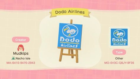 Acnh Dodo Airlines, Dodo Airlines, Airlines, Animal Crossing, Convenience Store, Convenience Store Products, Coding, Design