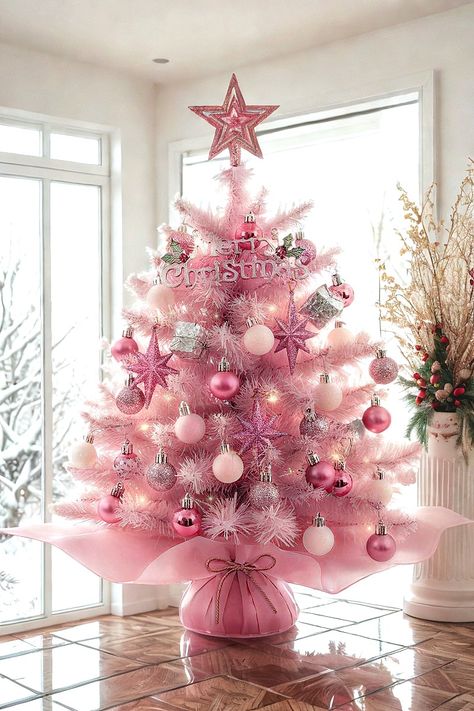 XmasExp Mini Christmas Tree Christmas Pink Tree Artificial Christmas Tree Small Christmas Tree Holiday Tabletop Christmas Tree Holiday Decoration for Home, Office, Party Christmas Pink Tree, Tree Artificial, Small Christmas Tree, Pink Tree, Christmas Pink, Tabletop Christmas Tree, Small Christmas Trees, Decoration For Home, Pink Trees