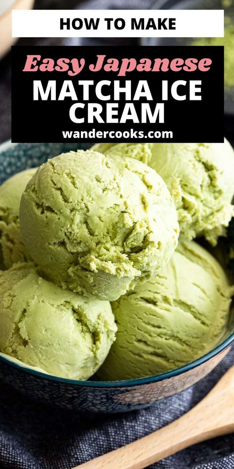 Make your very own Matcha Ice Cream in under 10 minutes - just whip, stir and freeze overnight! No churning or eggs required for this creamy, easy homemade green tea ice cream. Homemade Green Tea, Ginger Ice Cream, Matcha Recipes, How To Make Matcha, Tea Ice Cream, Green Tea Ice Cream, Matcha Cookies, Matcha Ice Cream, Shopify Marketing