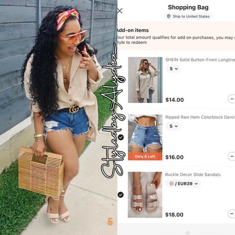 Lookbook Aesthetic, Cute Professional Outfits, Miami Outfits, Cute Birthday Outfits, Stylish Summer Outfits, Shein Outfits, Aesthetic Tiktok, Swag Outfits For Girls