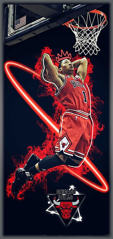 Rose Wallpaper Iphone, D Rose, Bulls Basketball, Derrick Rose, Basketball Player, Rose Wallpaper, Chicago Bulls, Wallpaper Iphone, Nba