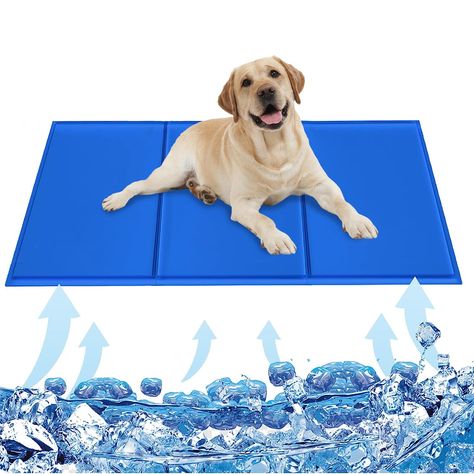 Dog Cooling Mat, Pet Cooling Mat, Dog Pants, Gel Pillow, Pet Sofa Bed, Sleeping Bed, Cooling Pad, Sleeping In Bed, Dog Blanket