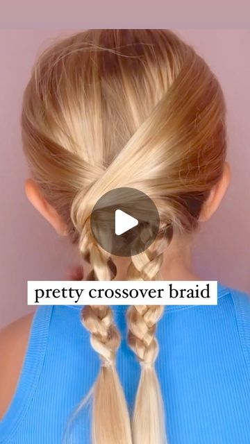 Audrey McClelland on Instagram: "CUTE CROSSOVER BRAIDS ❤️ Here’s a pretty one to try! I love how this one turns out when it’s done! It’s a simple one that looks much more complicated than it is! 🥰 . I share all the hair products that we love to use above in my stories and in my highlights. If there’s something that you aren’t seeing, please just message me and I will help you out.  . #hairdo #braidideas #braidinspo #braidinspiration #braid #simplehairstyles #simplehair #simplehairstyle #easyhairstyles #easyhairstyle #easyhairstylesforgirls #cutehairstyles #cutehair #hairvideo #hairideas #hairinspo #hairinspiration #hairvideos #hairidea #schoolhairstyles #schoolhair #hairstyles #hair #hairstyle #hairtutorial #hairtutorials" Crossover Braids, Braid Inspiration, Plaits, Girls Hair, Hairstyles For School, Hair Videos, Hair Products, Hair Tutorial, Hair Inspo