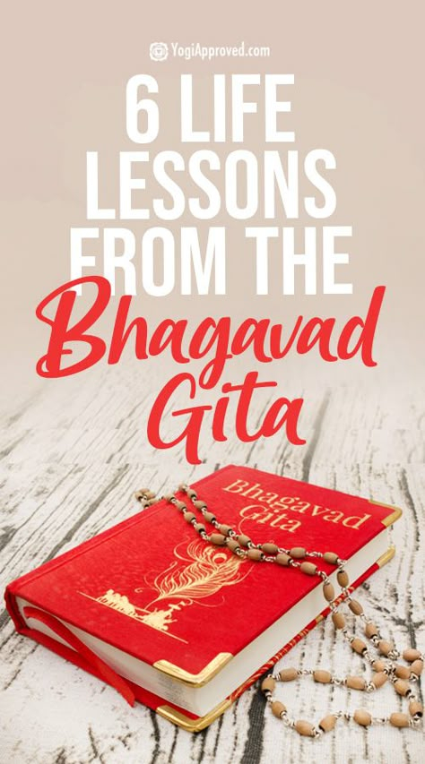 Bhagavad Gita Life Lessons, Yoga Reading, The Bhagavad Gita, Geeta Quotes, Yoga Products, Gita Quotes, Yoga Philosophy, Important Life Lessons, Yoga Mindfulness