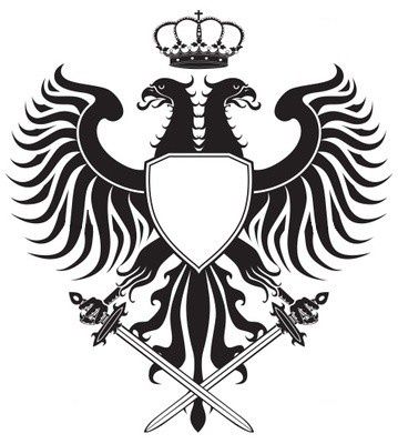 Two headed Masonic Eagle | Phoenix | Pinterest German Symbols, Heraldry Symbols, Eagle Crest, Eagle Drawing, Double Headed Eagle, Eagle Tattoos, Eagle Design, Chest Piece, Alam Yang Indah