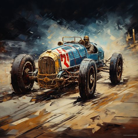 Experience the adrenaline rush of a race car with a dynamic artwork that captures the essence of speed and excitement. 🏎️🌟 This piece is a celebration of the thrill of the race, where every curve and detail of the car is meticulously crafted to evoke a sense of motion and power. #RaceCarArt #SpeedAndPower #AdrenalineRush #GalleryWorthy #ArtisticElegance #RacingMagic #ArtisticMasterpiece #PrecisionEngineering #RaceCarEnthusiast #SpeedAndExcitement #RacingPassion #HighOctaneArt Race Car Art, Race Car Painting, Old Race Cars Vintage, Vintage Race Poster, Vintage Race Car Illustration, Triumph Cars, Cycling Race, Grand Prix Racing, Vintage Sports Cars