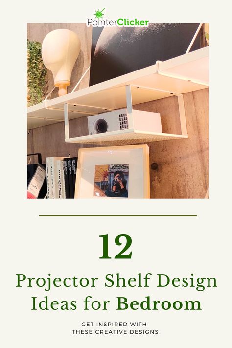 Experience the magic of movie nights right in your bedroom with our '12 Projector Shelf Design Ideas'. Discover how a projector setup in your bedroom can be simple, yet modern, with shelves that seamlessly blend with your decor. From floating shelves to innovative projector mounts, these ideas will redefine your bedroom aesthetics. Make every night a movie night with these projector shelf ideas that are not only practical but also add a touch of elegance to your bedroom decor. Projector Setup Ideas Bedroom, Projector Shelf Ideas, Modern Bedroom Design For Men, Men Bedroom Decor, Projector Shelf, Shelf Design Ideas, Projector Setup, Projector In Bedroom, Bedroom Decor For Men