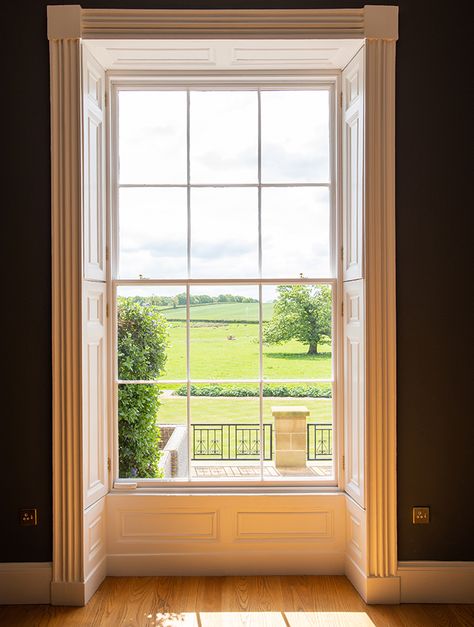 Sash windows are an elegant and timeless feature of any home. Learn all about style, history, restoration, when to replace and how to choose new sashes. Types Of Windows, Georgian Windows, Victorian Windows, Exterior Garden, Interior Window Shutters, Georgian Interiors, Classic Window, Hudson Homes, Interior Design Courses