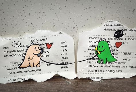 Couples Art Painting Diy, Phone Case Receipt, Twin Canvas Painting Ideas, Matching Phone Case Ideas, Couple Phone Cases Aesthetic Diy, Matching Mini Canvas Art, Drawing On Bill Receipt, Doodle For Phone Case, Bill Drawing Aesthetic