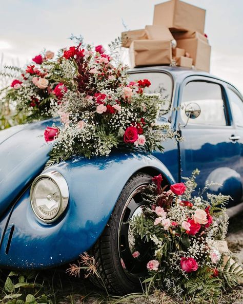 Bud Flower, Spring Photoshoot, Vw Bug, Flower Decor, Photo Op, Flower Bud, Love Photos, Vw Beetles, Car Art