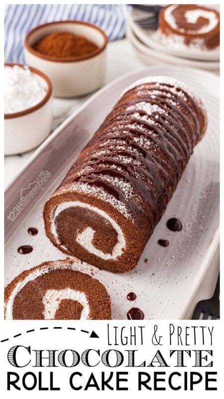 Yule Cake Recipe, Chocolate Swiss Roll Recipe, Easy Pumpkin Bars, Jelly Roll Cake, Best Pumpkin Pie Recipe, Chocolate Roll Cake, Cherry Pie Recipe, Creme Mascarpone, Cake Roll Recipes