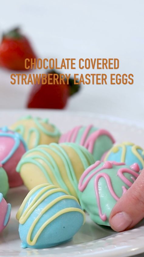 Decorated Strawberries, Easter Strawberry, Easter Deserts, Easy Easter Desserts, Recipe Strawberry, Desserts Ideas, Easter Snacks, Easter Sweets, Covered Strawberry