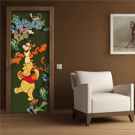 Colourful Classroom, Classroom Ceiling, Garden Classroom, Disney Room, Rainbow Cartoon, Disney Classroom, Winnie The Pooh Themes, Door Poster, Winnie The Pooh Christmas