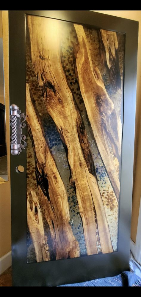 Epoxy Resin Door, Epoxy Barn Door, Resin Doors, Epoxy Door, Resin Door, Diy Resin Table, Wood Epoxy, Man Room, Rustic Doors