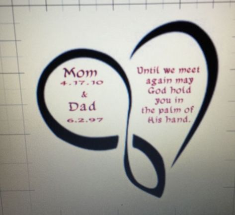 Parents Memorial Tattoo Ideas, Mom And Dad Memorial Tattoos, Mum And Dad Tattoos, Rip Tattoos For Dad, Rip Tattoos For Mom, Tattoos For Dad Memorial, Memorial Tattoo Designs, In Loving Memory Tattoos, Rip Tattoo