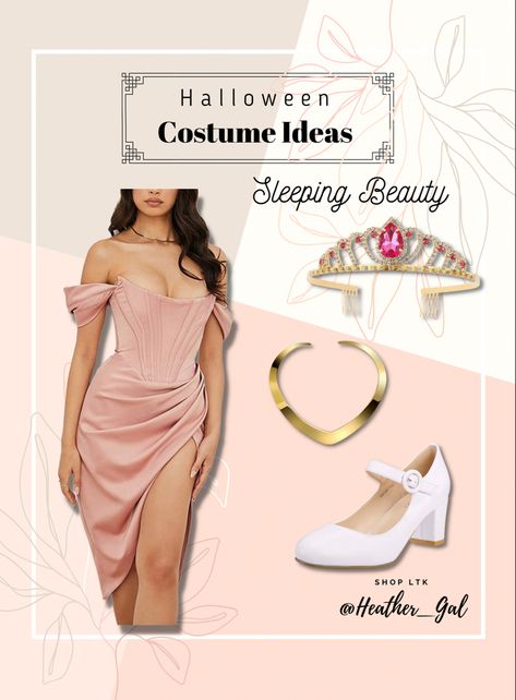 Easy costume ideas, sleeping beauty costume from Amazon, easy amazon costume, aurora costume, sleeping beauty accessories, aurora accessories, gold costume necklace, princess tiara for costume, off the shoulder pink corset dress, simple costumes, easy Halloween costumes for women Follow my shop @Heather_Gal on the @shop.LTK app to shop this post and get my exclusive app-only content! #liketkit #LTKunder50 #LTKHalloween #LTKstyletip @shop.ltk https://liketk.it/3S5B0 Aurora Sleeping Beauty Costume Diy, Aurora Sleeping Beauty Costume, Amazon Costume, Simple Costumes, Pink Corset Dress, Aurora Accessories, Easy Costume Ideas, Aurora Costume, Easy Halloween Costumes For Women