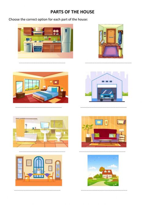 Expanding Vocabulary, People Who Help Us, House Clipart, Home Themes, Math Activities Preschool, House Inside, School Subjects, Online Workouts, Writing Paper