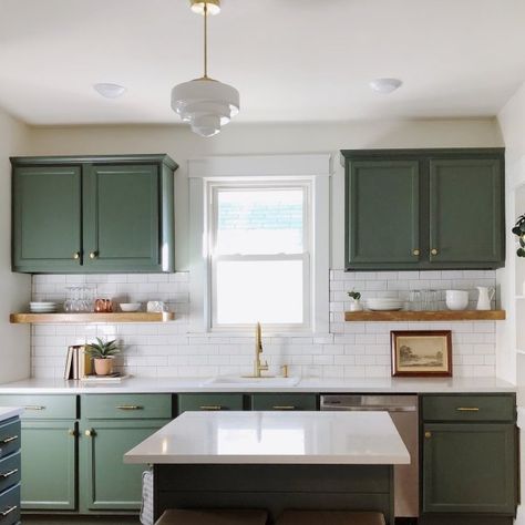 Green Cabinet Paint Colors Sherwin Williams, Best Sw Green For Cabinets, 2023kitchen Colors, Sw Rosemary Kitchen Cabinets, Sw Privilege Green Cabinets, Rosemary Green Kitchen Cabinets, Sw Basil Cabinets, Rosemary Cabinets Sherwin Williams, Sherwin Williams Rosemary Kitchen