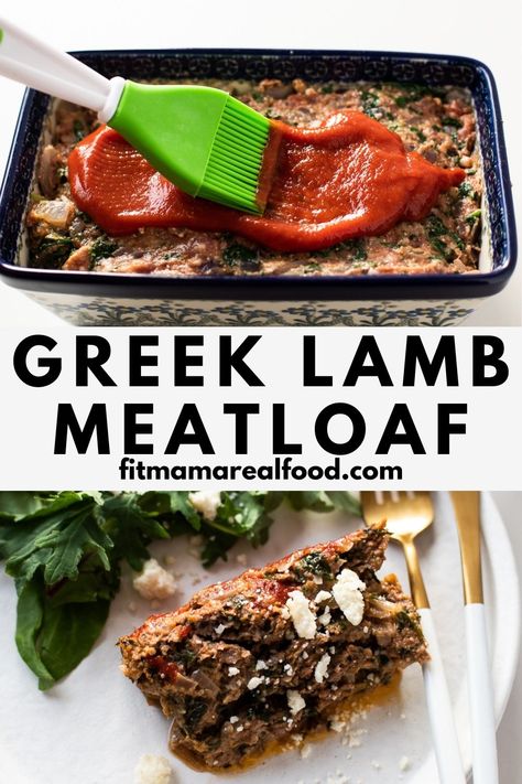 Greek Lamb Meatloaf combines ground lamb, spinach, red onion, oregano, and mint for a wonderfully delicious, Greek inspired meal. Add a sprinkle of feta cheese on top to bring the flavors all together. If you’re new to cooking with ground lamb, this recipe is a very easy one to get started with! Dinner Ideas Greek, Ground Lamb Recipes For Dinner, Lamb Meatloaf, Greek Stuffed Peppers, Ground Lamb Recipes, Greek Lamb, Lamb Dinner, Greek Dinners, Easy Mediterranean Diet Recipes