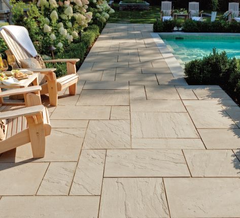 Techo Bloc Patio, Pool Pavers, Concrete Patio Designs, Patio Pavers Design, Pools Backyard Inground, Pool Renovation, Backyard Pool Landscaping, Lake Oswego, Backyard Pool Designs