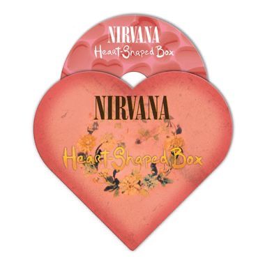 Nirvana Heart Shaped Box Art, Heart Shaped Box Tattoo, Heart Shaped Box Nirvana, Cd Wallpaper, Nirvana Music, Violet Sky, Aphrodite Aesthetic, Love Stick, Shop Vinyl