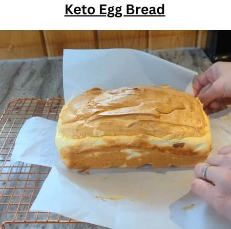 Keto Egg Bread - Keto Recipes Keto Egg Loaf, Easy Meat Lasagna, Free Keto Meal Plan, Bread Substitute, Meat Lasagna, Carb Alternatives, Cilantro Lime Sauce, Cucumber Bites, Keto Brownies