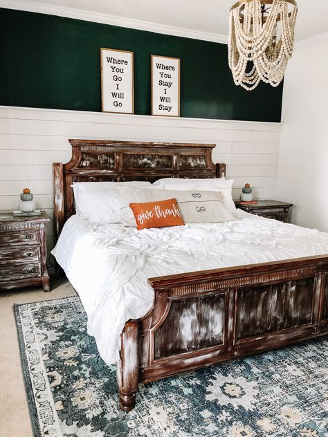 Shiplap Entire Bedroom, Shiplap Wall With Shelf, Shiplap Wall Bedroom, Easy Shiplap, Shiplap Bedroom, Bedroom Accent Wall, Porch Farmhouse, Shelf Bedroom, Shiplap Wall Diy