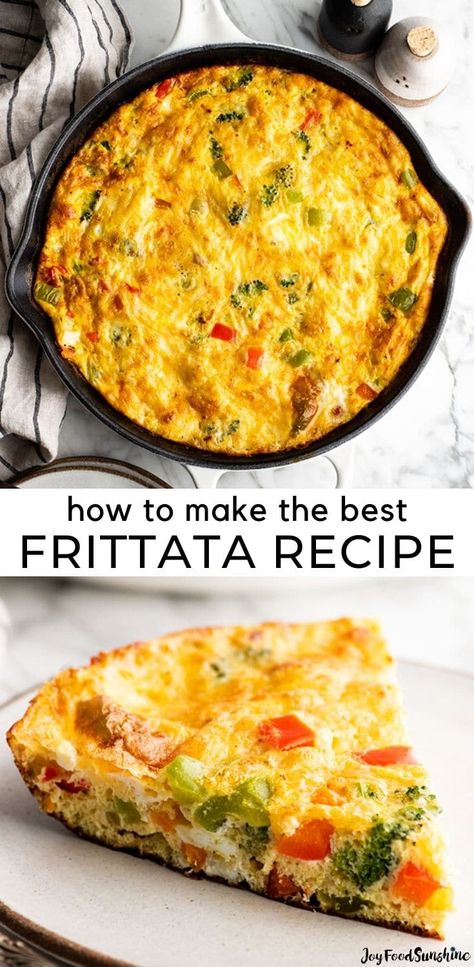 Healthy Breakfast Frittata, Best Frittata, Best Frittata Recipe, Frittata Recipes Healthy, Vegetable Frittata Recipes, Easy Frittata Recipe, Recipe Healthy Breakfast, Easy Frittata, Vegetable Frittata