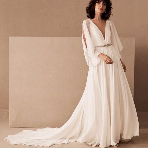 French Wedding Dresses, Dramatic Accessories, Zara Wedding Dress, Woven Kingdom, Flowy Sleeve Dress, Grecian Wedding Dress, French Wedding Dress, Nature Wedding Dress, Grecian Wedding