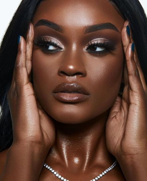 Black Women Photoshoot, Jin Magazine, Die For, Women Photoshoot, Face Lace, Glam Wedding Makeup, High Fashion Makeup, Barbie Makeup, Glossy Makeup