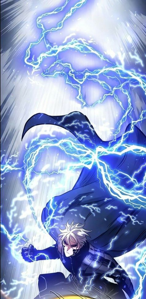 Lightning Elemental Art, Lightning Swordsman, Lightning Warrior, Anime Lightning, Doom Breaker, God Of Lightning, Powers Art, Lightning Art, Lightning Powers