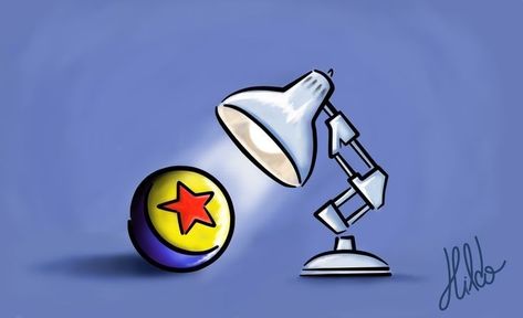 Pixar Lamp Drawing, Pixar Lamp Tattoo, Doddle Disney, Pixar Tattoo Ideas, Pixar Tattoo, Pixar Sketches, Pixar Wallpaper, Disney Baby Rooms, Single Drawing