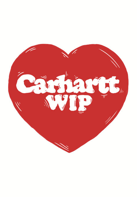 Carharrt Wip Heart Poster for bedroom - Carharrt poster art Streetwear poster cool poster Valentines Print gift for men gift for women - Available now at StreetPrintsCo Streetwear Poster, Poster For Bedroom, Illustrated Poster, Heart Poster, Valentine Print, Hoodie Logo, Fashion Poster, Room Posters, Cool Posters