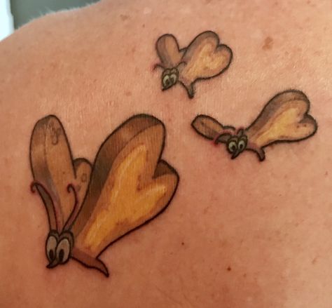 My Alice in Wonderland bread and butterflies tattoo Bread And Butterfly Tattoo, Alice In Wonderland Butterfly, Bread And Butterflies, Bread And Butterfly, Bread Tattoo, Caterpillar Tattoo, Tattoos 2023, Alice And Wonderland Tattoos, Butterflies Tattoo