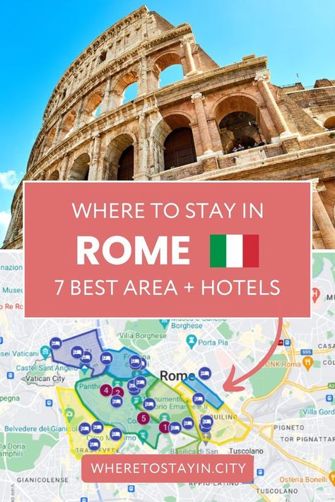 Where to Stay in Rome in 2024 🇮🇹: Best Places to Stay   Hotels Where To Stay In Rome, Rome Hotels, Should I Stay, Rome City, Overseas Travel, Rome Travel, Dubrovnik, Rome Italy, Study Abroad