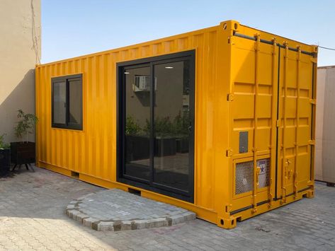 Container House Ideas, Small Shipping Containers, Shipping Container Sheds, Shipping Container Office, 20ft Shipping Container, Shipping Container Design, Shipping Container Cabin, Container Conversions, Garden Container