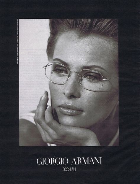 Giorgio Armani Aesthetic, Eyewear Advertising, Eyewear Ad, Eyewear Photography, Vintage Editorials, Cinema Design, Glasses Fashion Women, Design Fonts, Eyewear Glasses